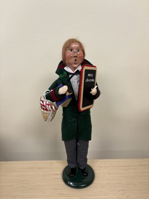 Figure. USA. Byers' Choice. Caroling Male Teacher. 14"H