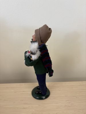 Figure. USA. Byers' Choice. Child with Nutcracker. 10"H