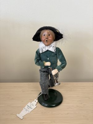 Figure. USA. Byers' Choice. Trumpet Boy. 9"H