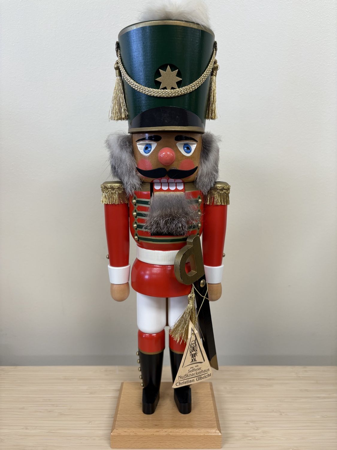 Nutcracker. Germany. Christian Ulbricht. &quot;Red Soldier.&quot; 16&quot;H