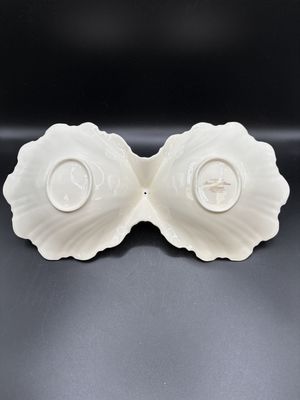 Dishware. Japan. Mikasa. Bone Ivory China Candy Dish w/ Gold Trim. 12"W