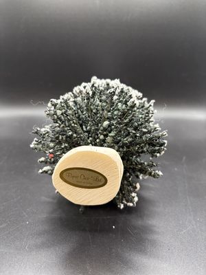 Home Decor. USA. Byers Choice. Small Frosted Evergreen Tree w/Red Berries Christmas Decoration. 9"H