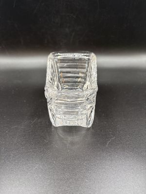 Home Decor. Germany. Princess House. Crystal Sleigh w/Taper Candleholder. 4.5"L