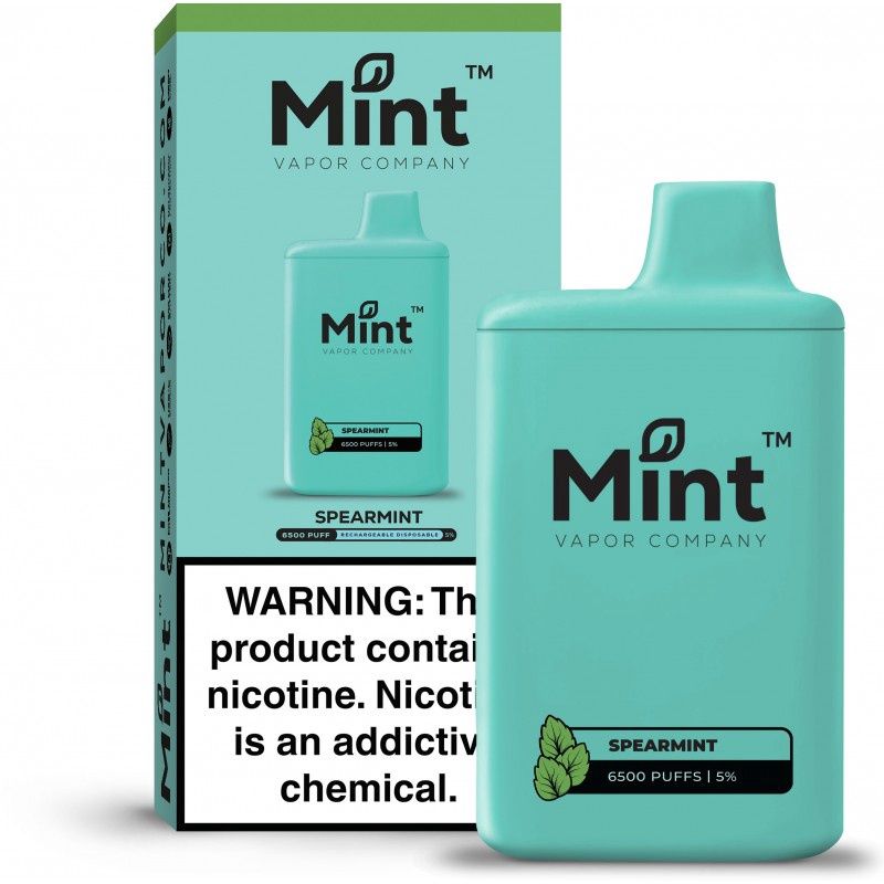 Mint 6500 Disposable Nicotine (5%), Flavour: Spearmint