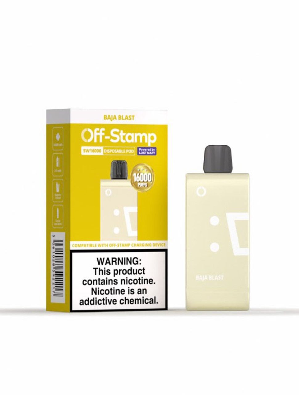 Off-Stamp SW16000 Disposable Pod (5%), Flavour: Baja Blast
