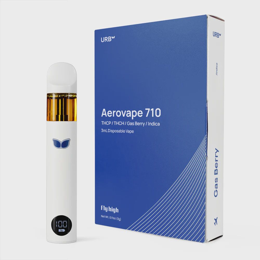 Aerovape 710 Disposable (3mL), Strain: Gas Berry - Indica