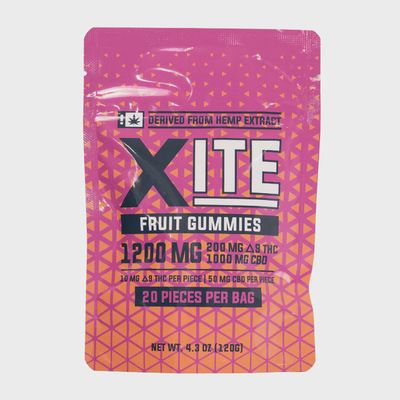 XITE Delta 9:CBD Fruit Gummies - 1200mg  (20PC)