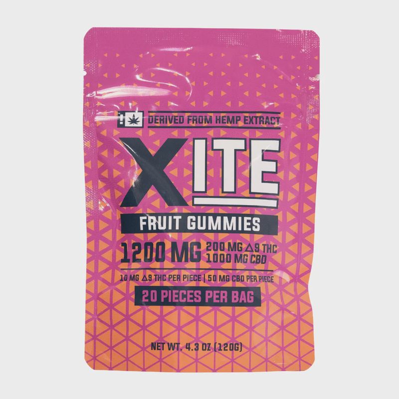XITE Delta 9:CBD Fruit Gummies - 1200mg  (20PC)