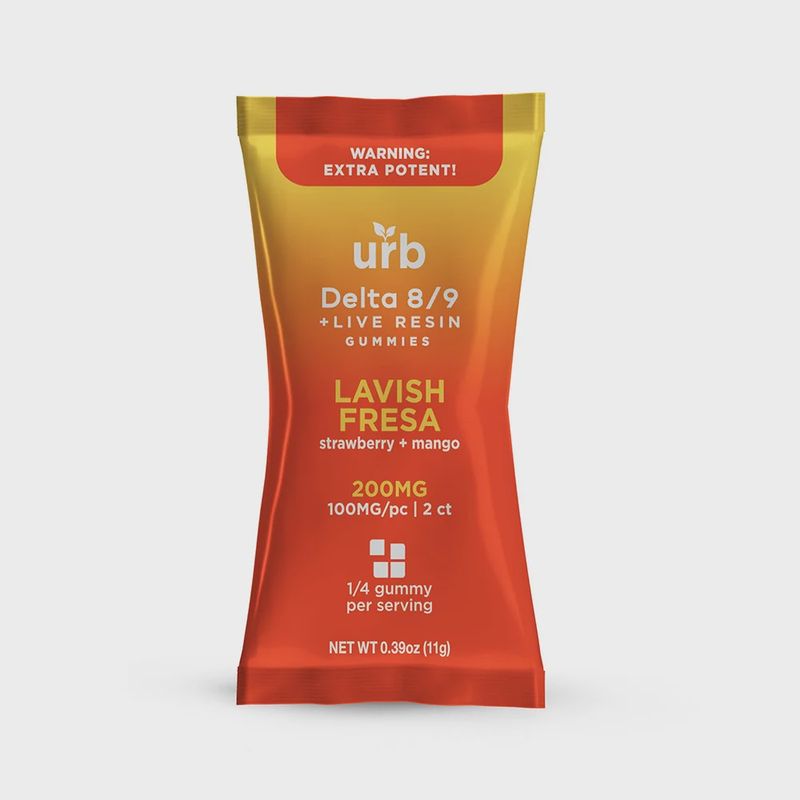 urb Live Resin Gummies - Delta8/Delta9  (200mg/100mg/2ct)