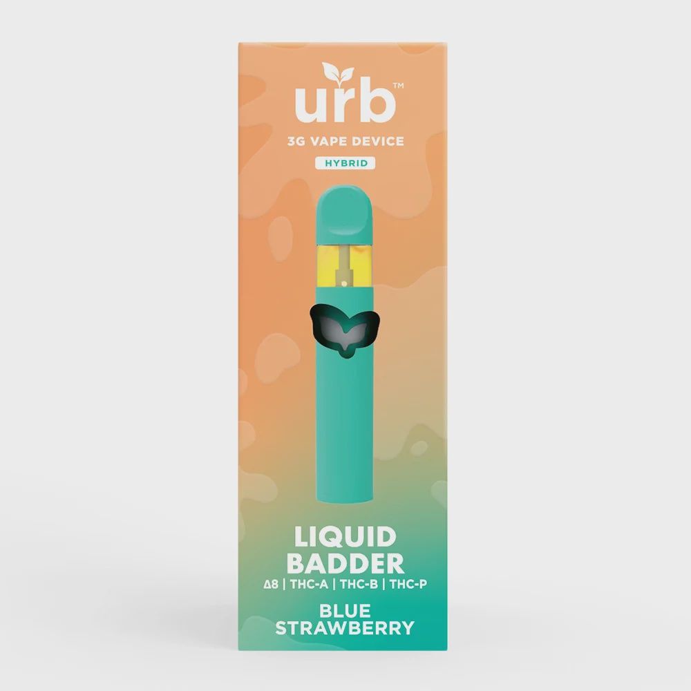 urb Liquid Badder Disposable (3g), Flavour: Blue Strawberry