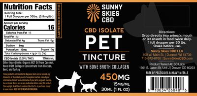 Sunny Skies Pet Tincture