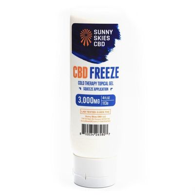 Sunny Skies CBD Freeze Gel - Squeeze Bottle  (4oz)