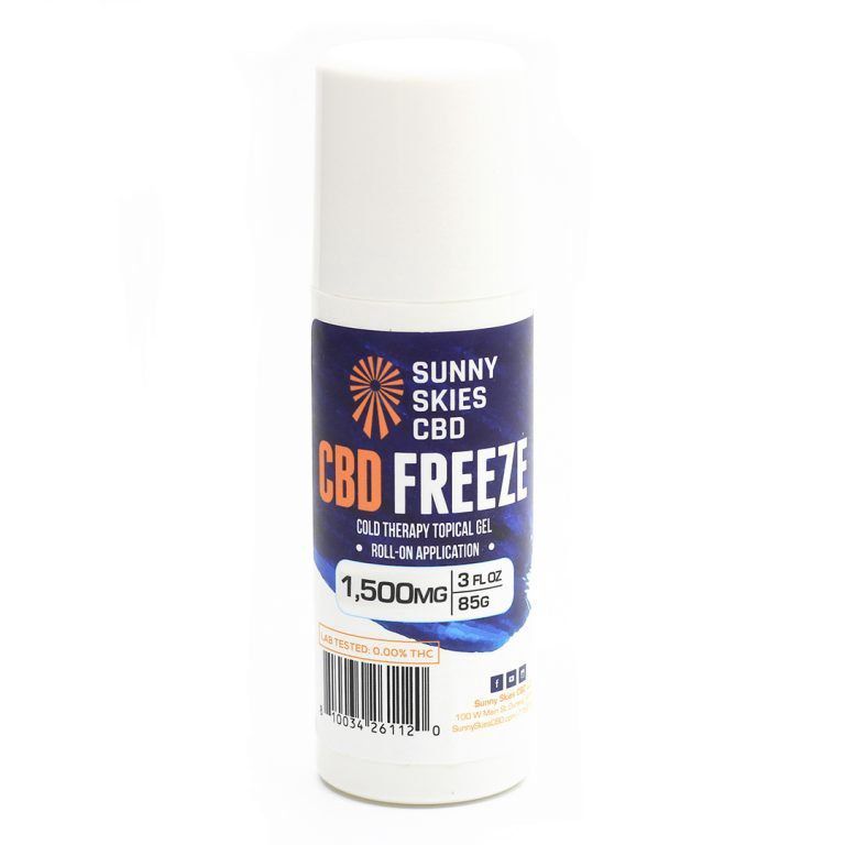 Sunny Skies CBD Freeze Gel - Roll-On  (3oz)
