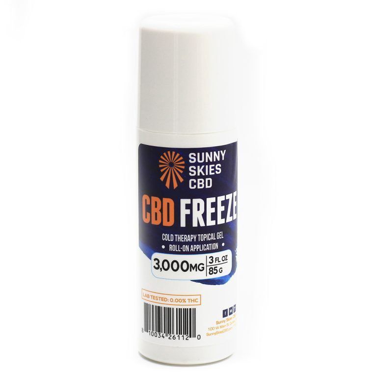 Sunny Skies CBD Freeze Gel - Roll-On  (3oz)