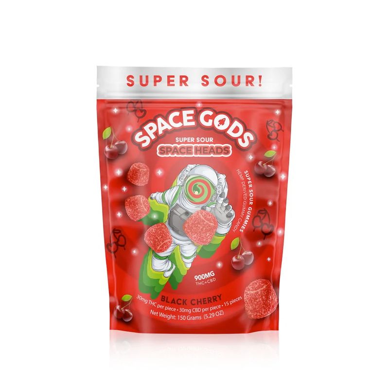 SPACE GODS Super Sour Space Heads Gummies