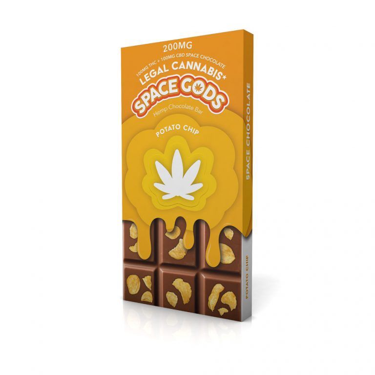 SPACE GODS Chocolate Bars, Flavour: Potato Chip