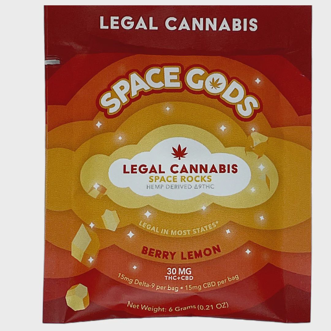SPACE GODS SPACE ROCKS, Flavour: Berry Lemon - D9:CBD