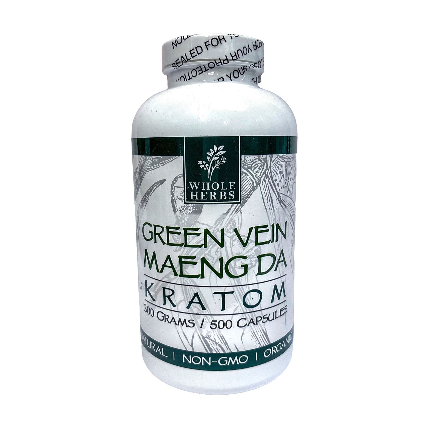 Whole Herbs Green Vein Maeng Da (500CT)