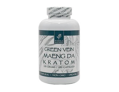 Whole Herbs Green Vein Maeng Da (250CT)