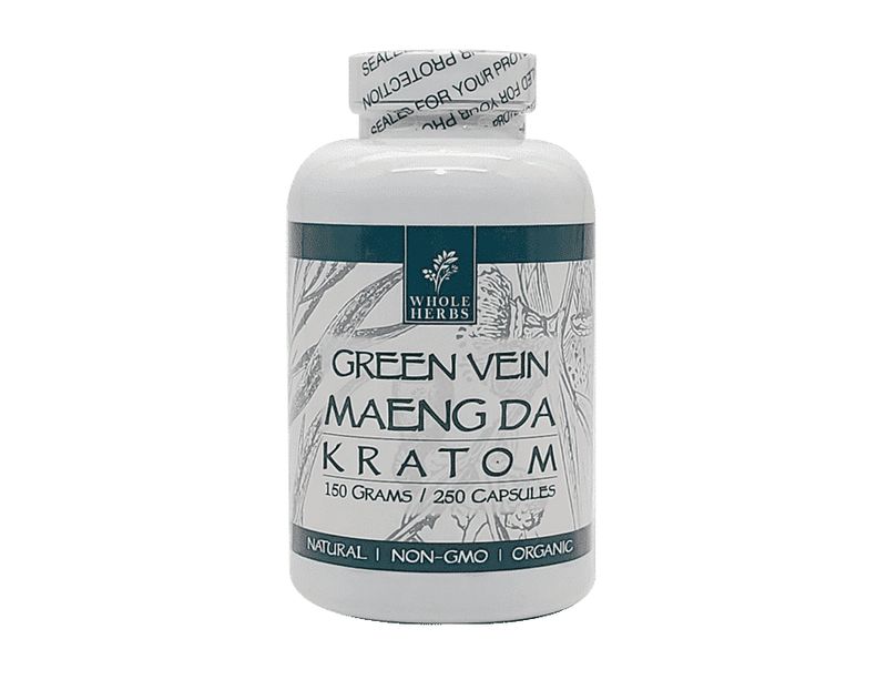 Whole Herbs Green Vein Maeng Da (250CT)