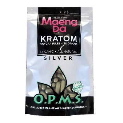 OPMS Silver Green Maeng Da - 72g (120CT)