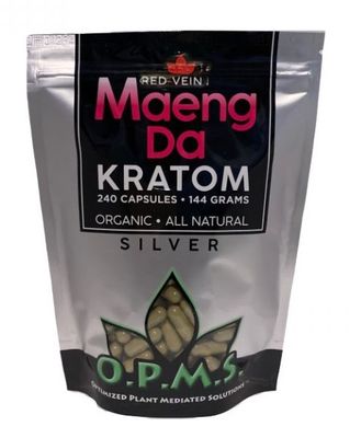 OPMS Silver Red Maeng Da - 144g (240CT)