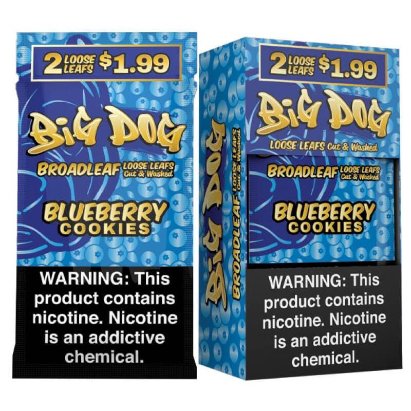 Big Dog Loose Leafs (2/$1.99), Flavour: Blueberry Cookies