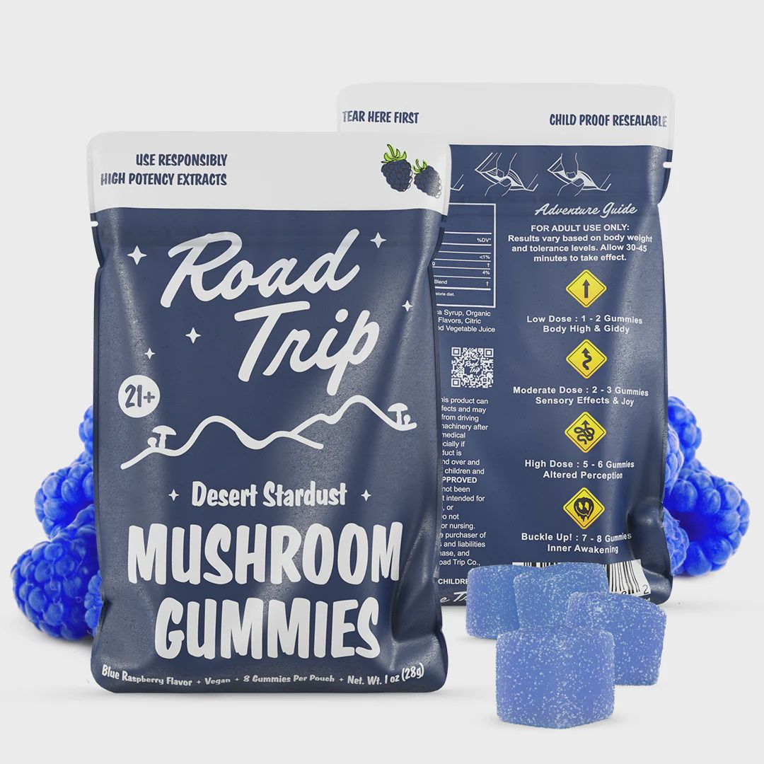 Desert Stardust Mushroom Gummies, Flavour: Blue Raspberry