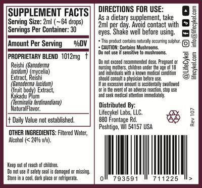 lifecykel Reishi FS Tincture (60ml)