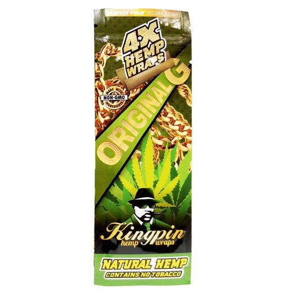 King Pin Hemp Wrap (4Pk), Type: ORIGINAL G