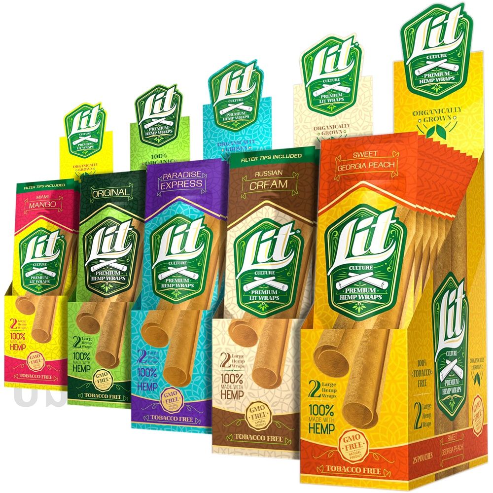 Lit Premium Hemp Wraps  (2PK)