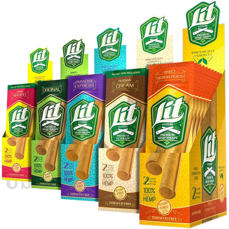 Lit Premium Hemp Wraps  (2PK)