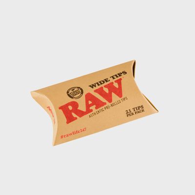 RAW Wide Pre-Rolled Tips (21CT)