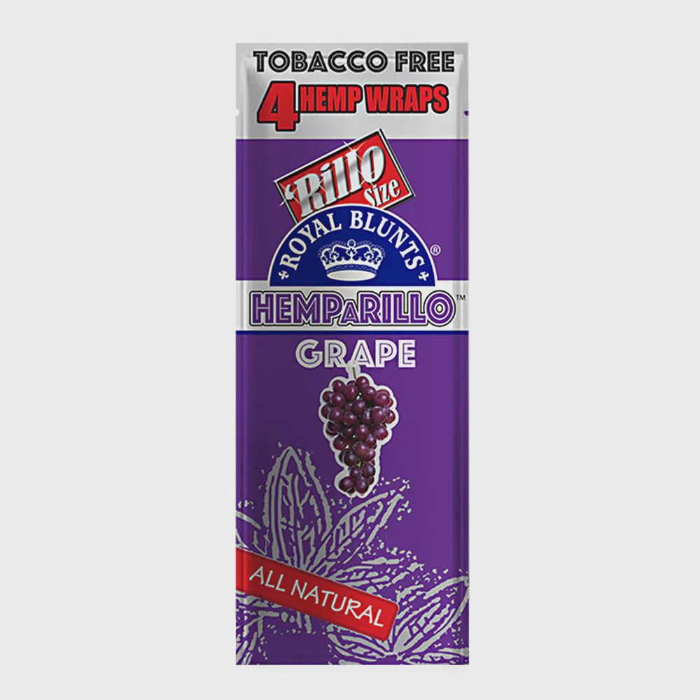 Royal Blunts Hemparillo Hemp Wrap - 4Pk, Flavour: Grape
