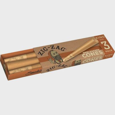 Zig-Zag Unbleached Cones