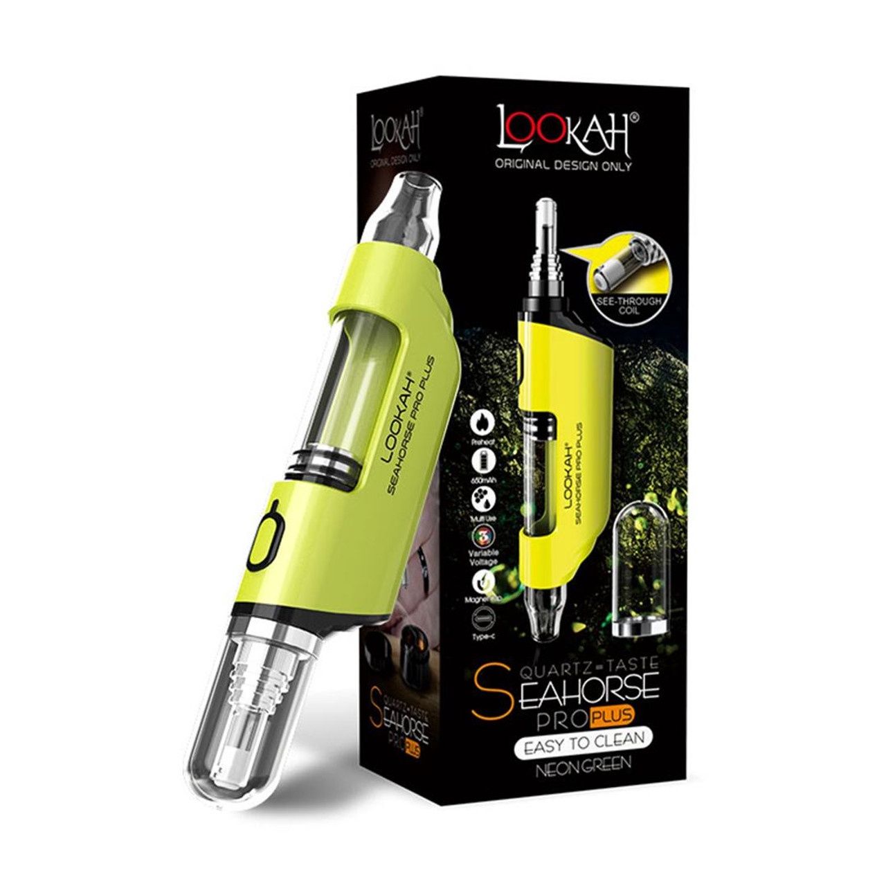 Lookah Seahorse Pro Plus, Color: Neon Green