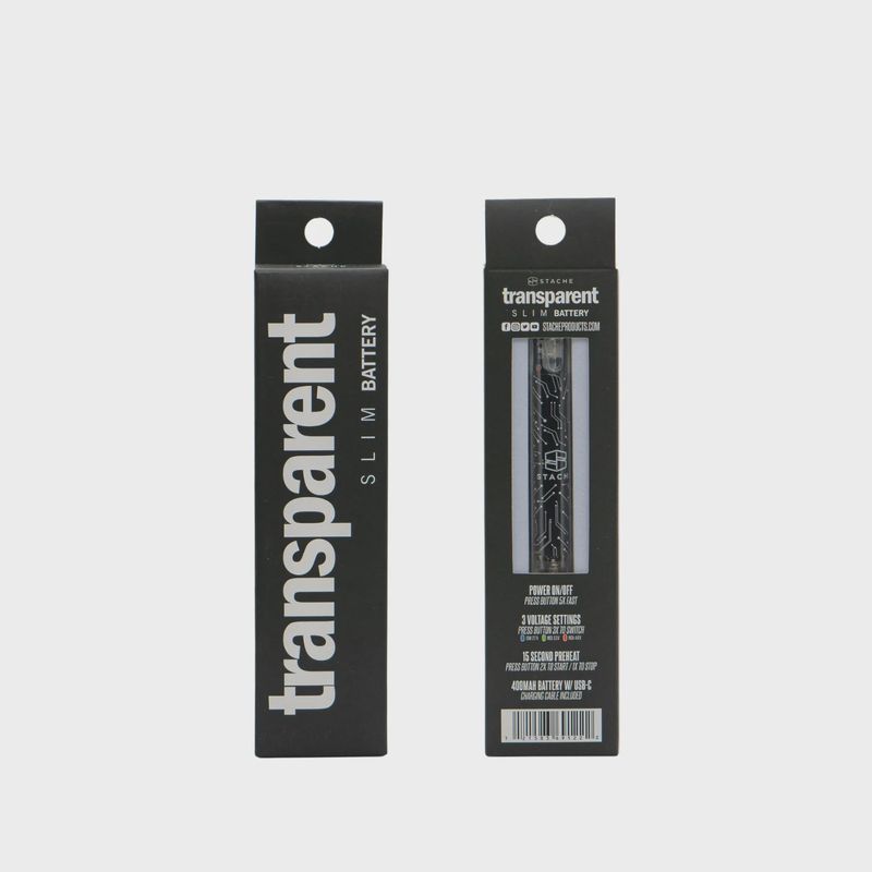Stache SLIM Transparent 510 Battery