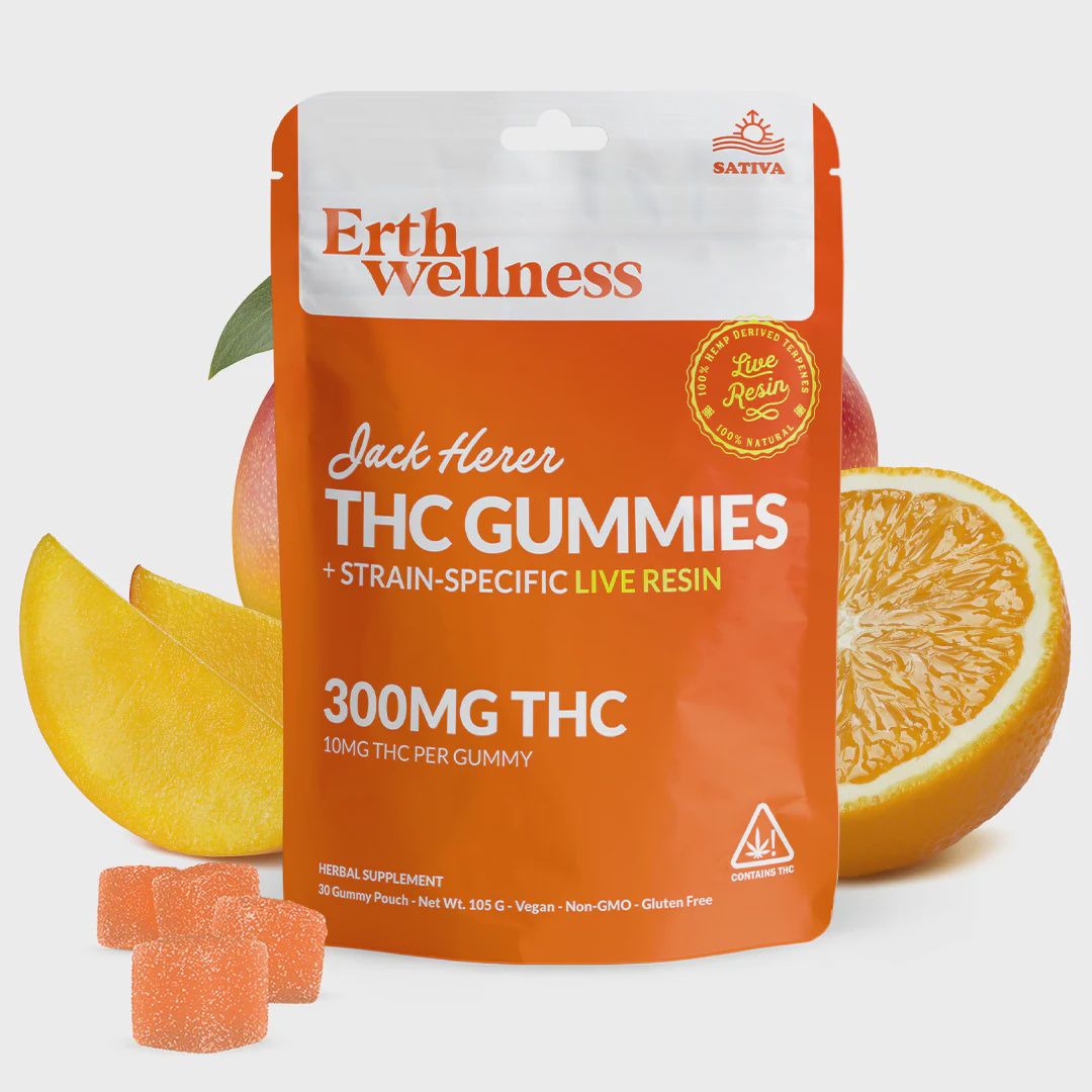 ERTH Wellness Strain Specific Gummies - 10mg/30ct (300mg), Strain: Jack Herer LR (S)