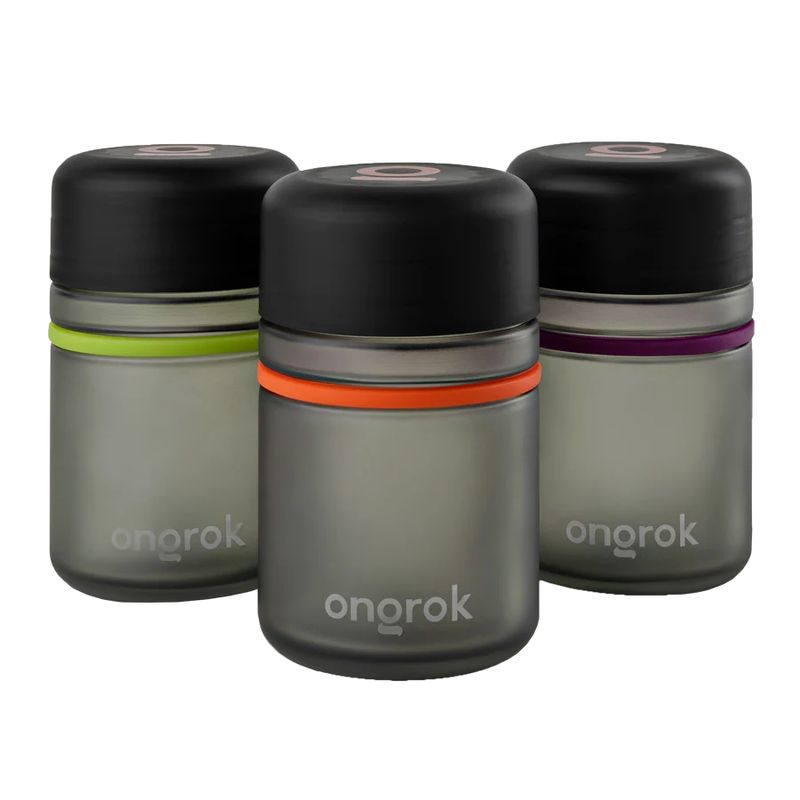 OnGROK Childproof Storage Jar Set - 180mL (3)