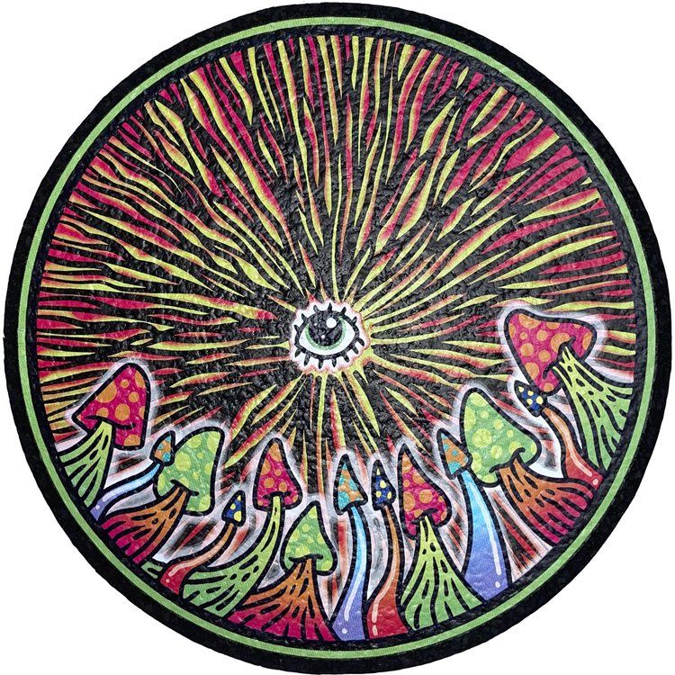 Eye See Shrooms Dab Mat