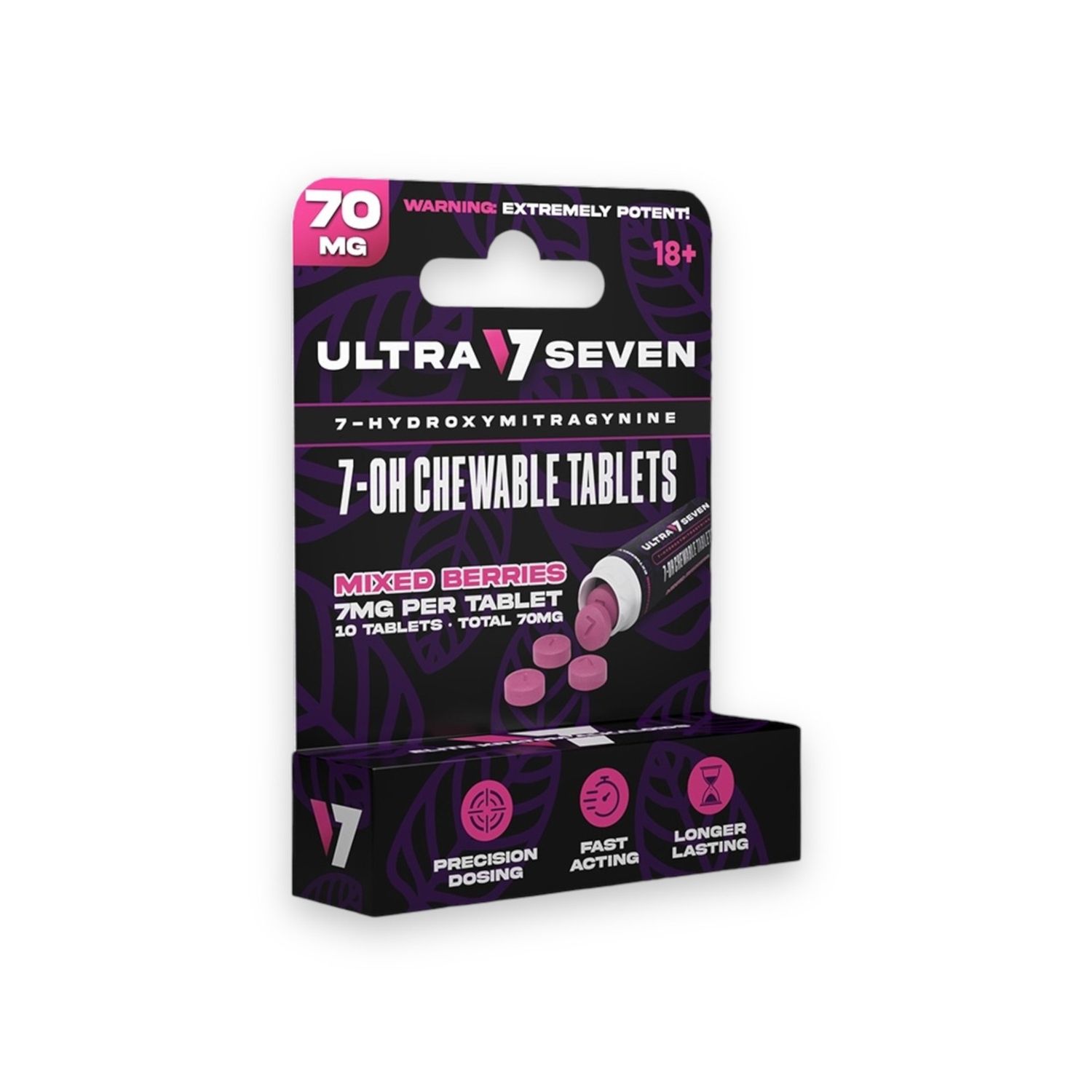 ULTRA SEVEN 7-OH Chewable Tablets, Flavour: Mixed Berries