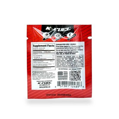 K-Fuel Lion's Mane &amp; Kratom Gummies (2pk)