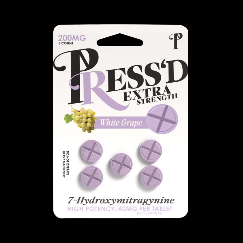 Press’d Extra Strength 7-OH Chewable Tablets