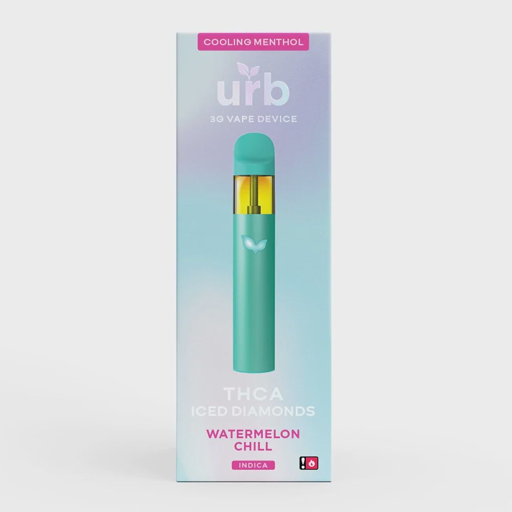 urb THCA Iced Diamonds Disposable (3g), Strain: Watermelon Chill