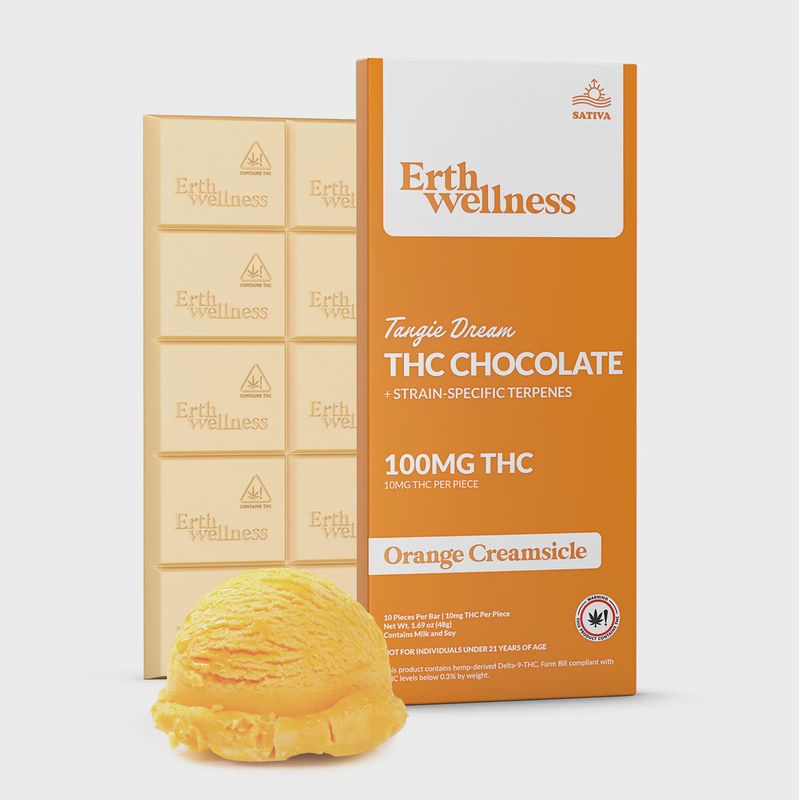 Erth Wellness THC Chocolate Bar (100mg)