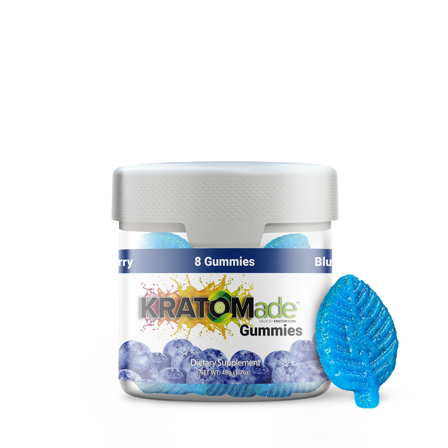 KRATOMade Gummies, Flavour: Blueberry