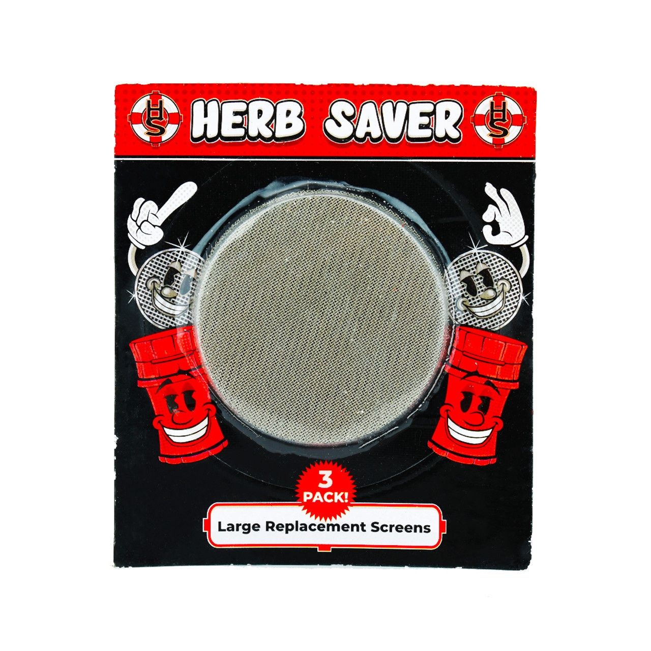 Herb Saver Grinder Replacement Screens (3PK), Size: Large