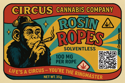 Solventless Rosin Candy Rope - 100mg (D9 THC)