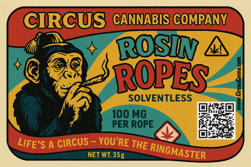 Solventless Rosin Candy Rope - 100mg (D9 THC)
