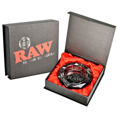 RAW &quot;The Dark Side&quot; Glass Ashtray